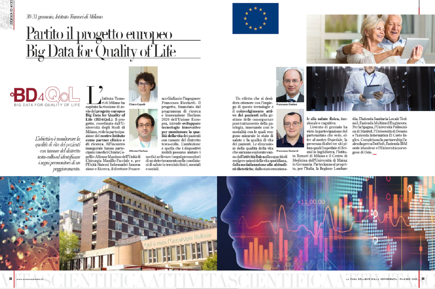 Article on the “Casa Sollievo della Sofferenza” monthly newspaper 